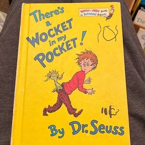 THERE’S A WOCKET IN MY POCKET! 1974 by Dr Seuss Bright and Early Hardcover Book